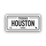 Houston Texas 713  Sticker (Peel N' Stick)